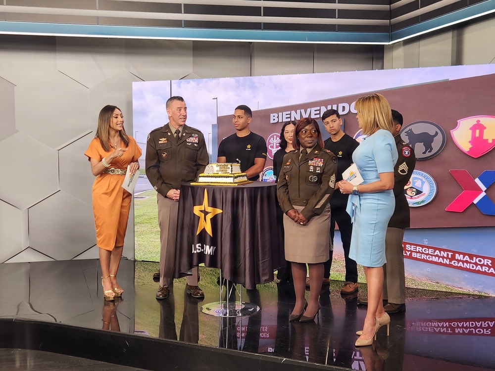 Fort Buchanan marks Army's 251st Birthday on Puerto Rico's leading morning news program