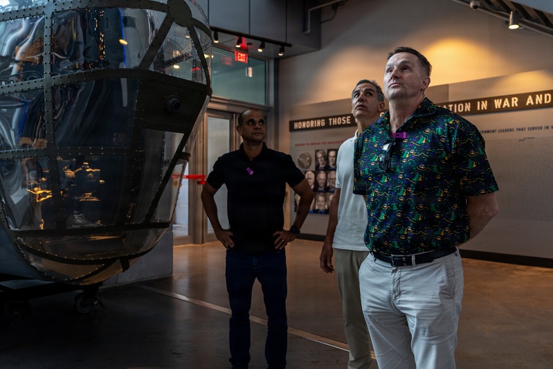 U.S. Brazil Maritime Staff Talks WWII Museum Tour