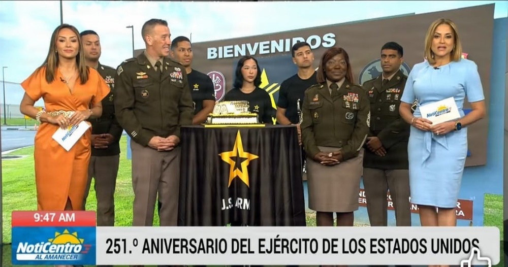 Fort Buchanan marks Army's 251st Birthday on Puerto Rico's leading morning news program