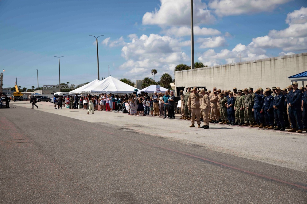 USS Cleveland Arrives at Naval Station Mayport