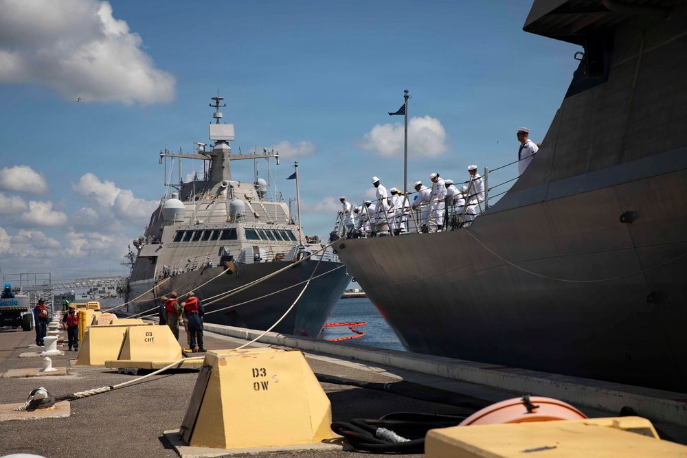 USS Cleveland Arrives at Naval Station Mayport
