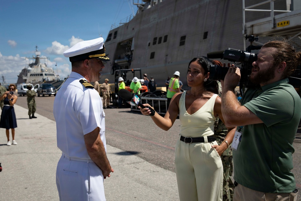 USS Cleveland Arrives at Naval Station Mayport