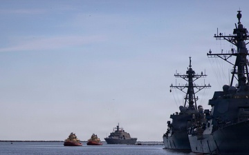 USS Cleveland Arrives at Naval Station Mayport