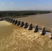 UAS photo of Ormond Lock and Dam