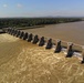 UAS photo of Ormond Lock and Dam
