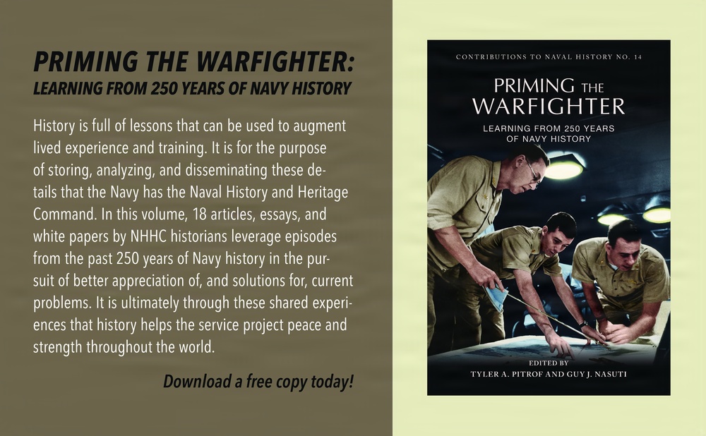 Publication Web Banner: Priming the Warfighter: Learning from 250 Years of Navy History