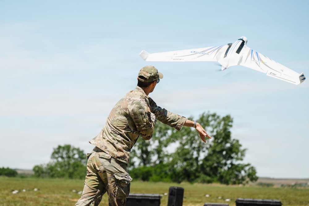 184th Wing Point Defense Battle Lab tests autonomous drone swarms at Smoky Hill