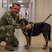 Therapy Dog Bristol visits Marines and Sailors aboard MCB Quantico health clinics