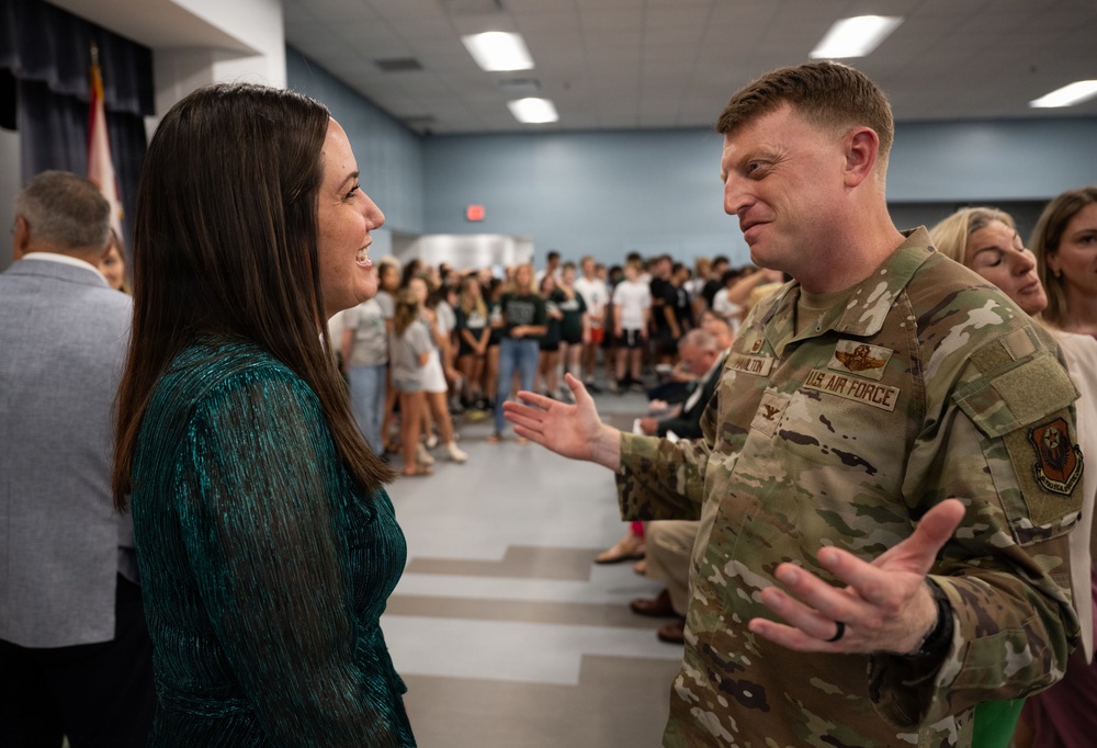 Hurlburt Field leadership attends Soundside High School ribbon cutting