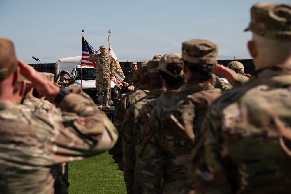 Colonel Shahzad Jahromi Salutes the 144th Medical Group