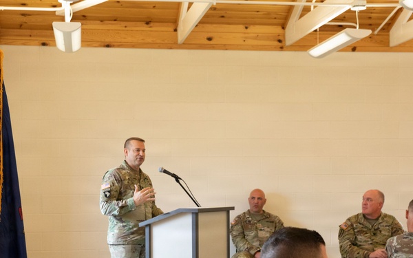 Service members attend the Commander's Prayer Breakfast