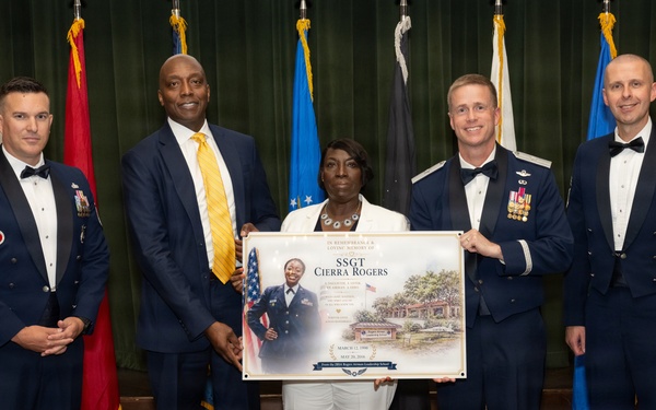 Rogers Airman Leadership School holds memorial tribute