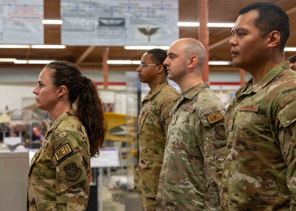 60th AES change of command ceremony