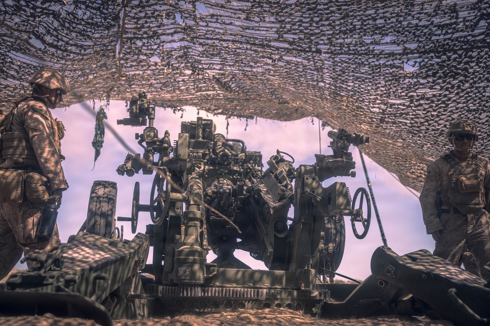 5th Battalion, 14th Regiment, conduct live artillery fire