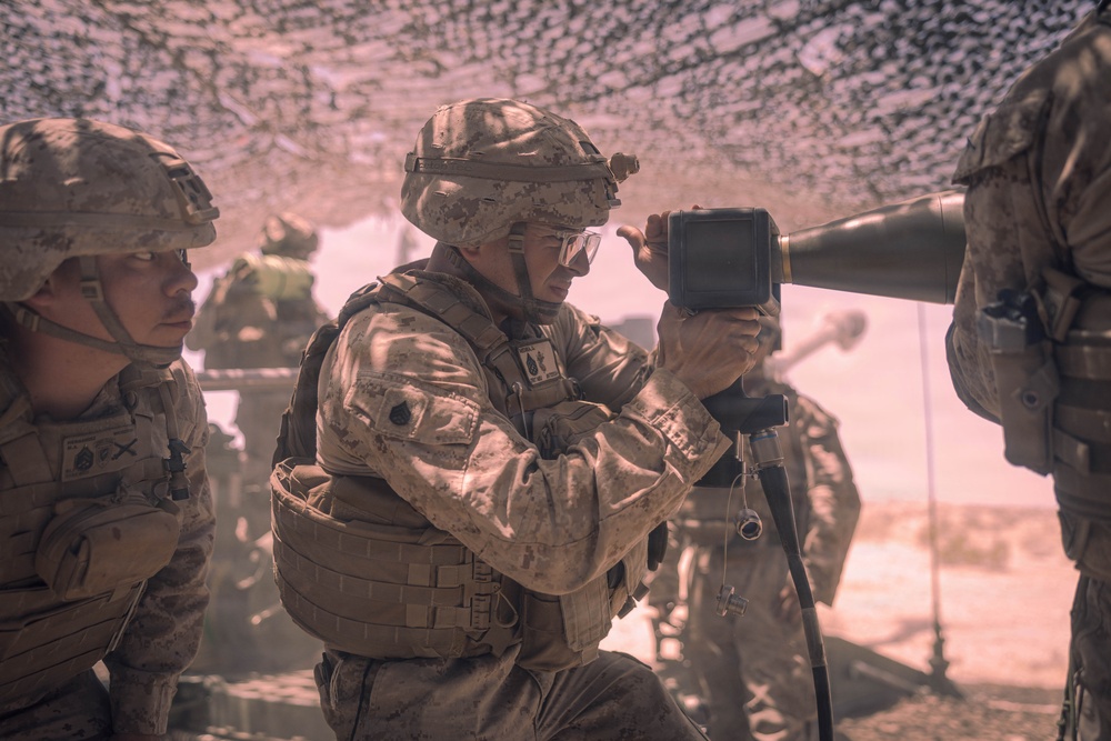 5th Battalion, 14th Regiment, conduct live artillery fire
