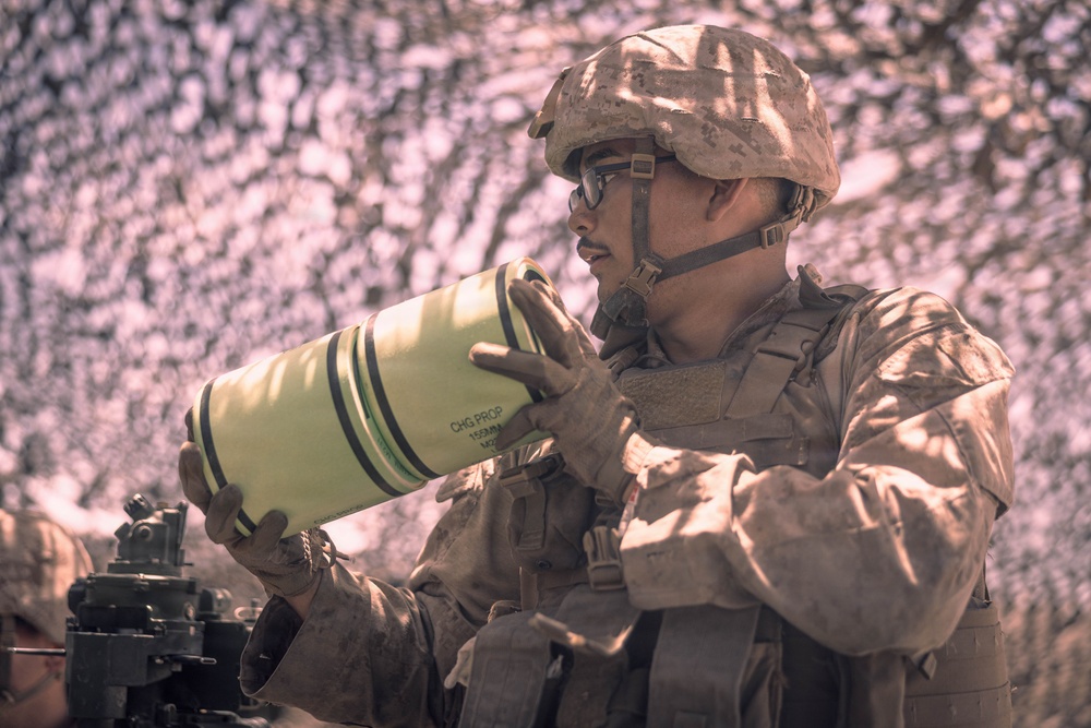 5th Battalion, 14th Regiment, conduct live artillery fire
