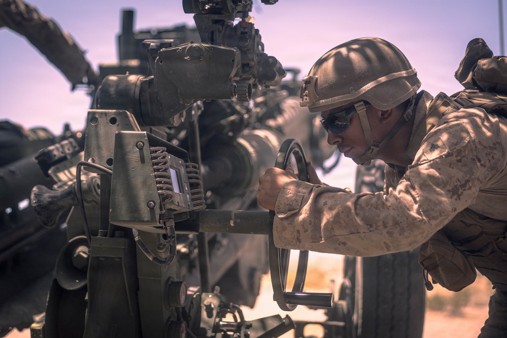 5th Battalion, 14th Regiment, conduct live artillery fire