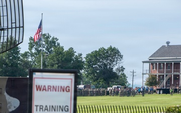 Missouri Air National Guard conducts security training exercise.