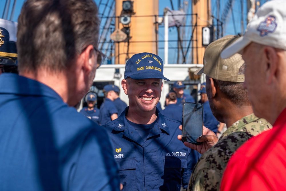 U.S. Coast Guard Cutter Eagle Visits Joint Base Charleston