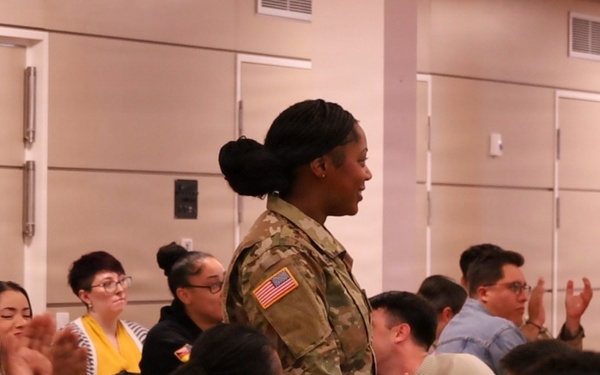 Cpl. Harris Honored for Perfect GPA at BLC During 95th CSSB Event