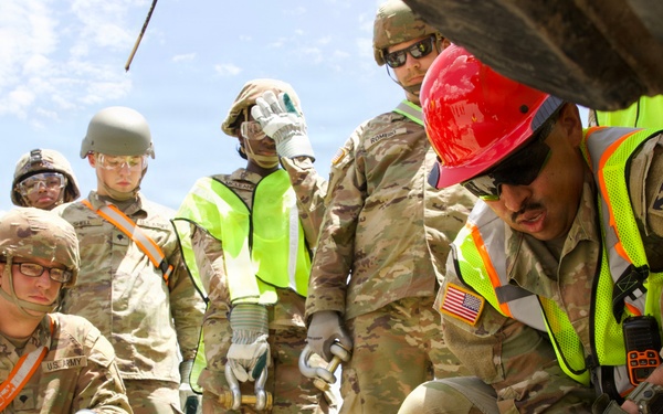 Soldiers from 441st Transportation Company conduct rail operations training