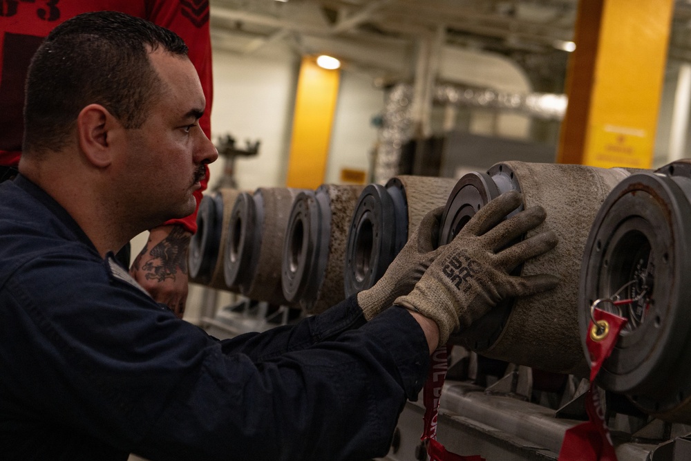 Nimitz Sailors Assemble Ordnance