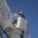Camp Blaz firefighters perform an ariel pump test