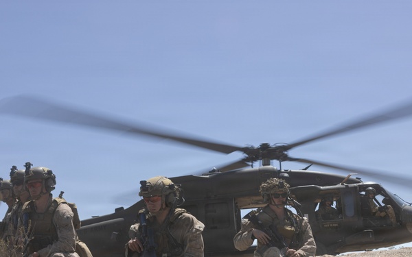 U.S. Marines conduct UH-60M reconnaissance mission