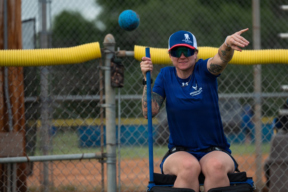 Air Force Wounded Warriors train in preparation for Warrior Games: day 3