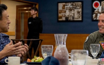 Japan Maritime Self- Defense Force (JMSDF) RADM Akihito Kado visits NAF Misawa