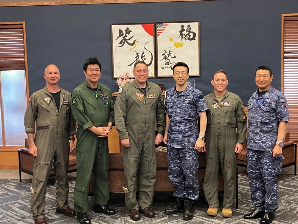 Japan Maritime Self-Defense Force (JMSDF) RADM Akihito Kado visits NAF Misawa
