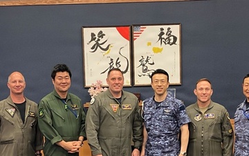 Japan Maritime Self-Defense Force (JMSDF) RADM Akihito Kado visits NAF Misawa