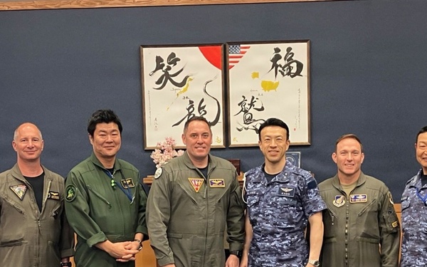 Japan Maritime Self-Defense Force (JMSDF) RADM Akihito Kado visits NAF Misawa