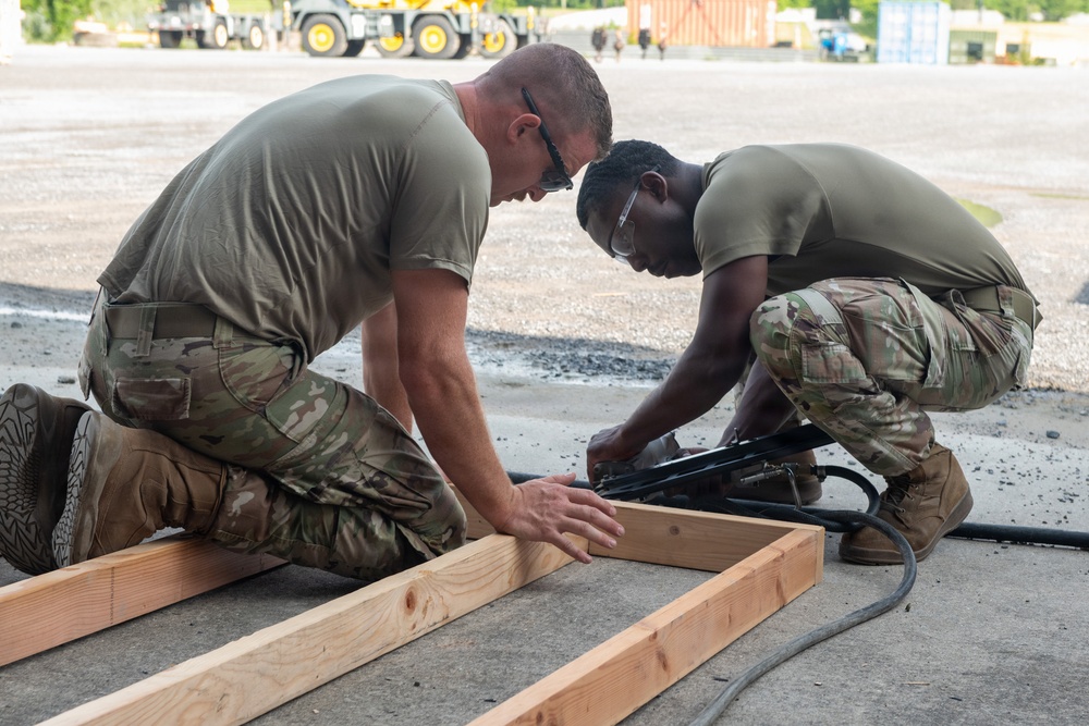 189th CES Trains at Fort Indiantown Gap