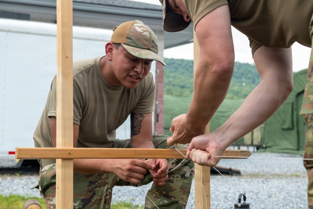 189th CES Trains at Fort Indiantown Gap