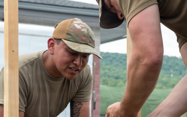 189th CES Trains at Fort Indiantown Gap