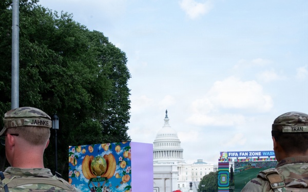 JTF-DC Louisiana stands guard at FIFA Fan Fest
