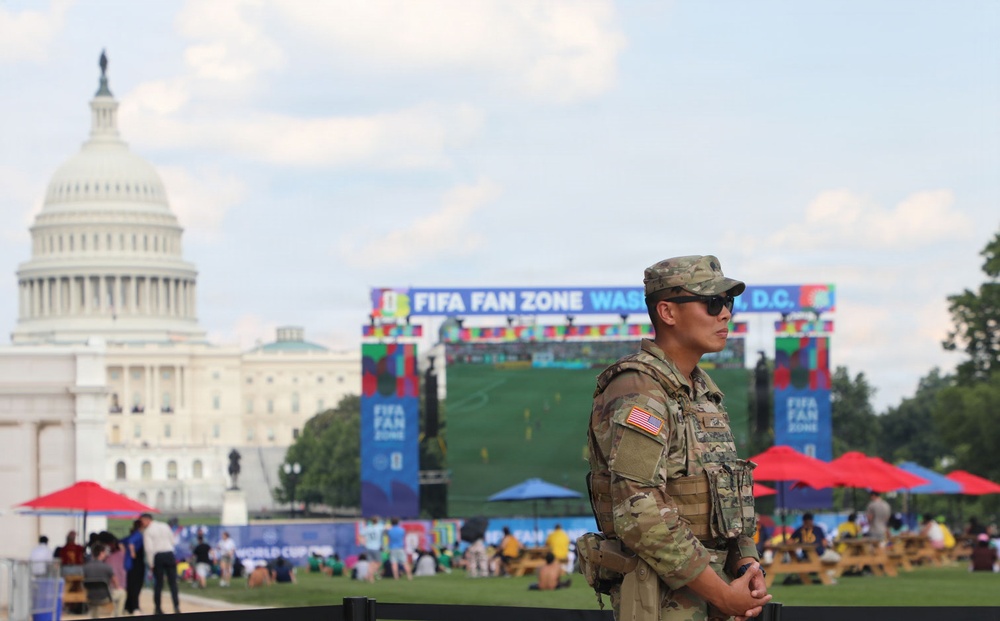 Louisiana Guardsmen Support FIFA Fan Fest