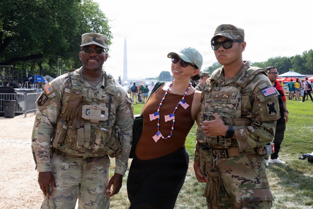 JTF-DC Louisiana stands guard at FIFA Fan Fest