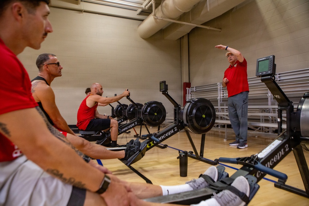 2026 Warrior Games — Indoor rowing practice