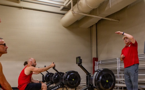 2026 Warrior Games — Indoor rowing practice