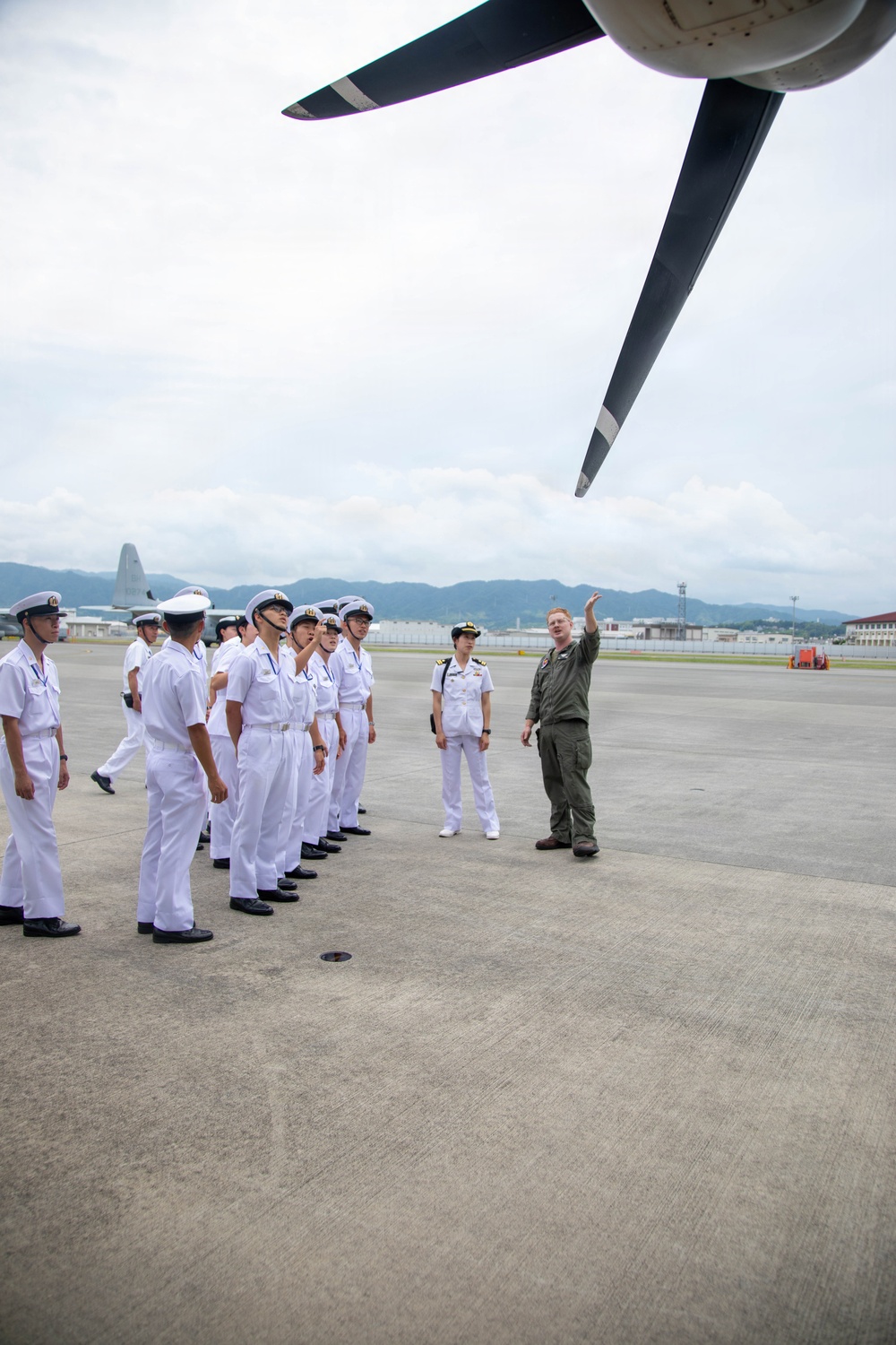 JMSDF Cadet Installation Tour at MCAS Iwakuni