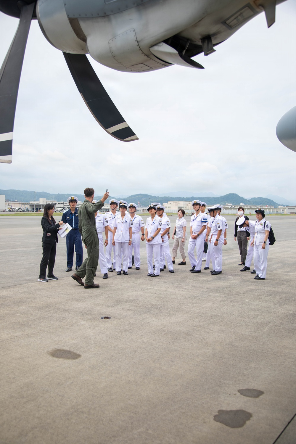 JMSDF Cadet Installation Tour at MCAS Iwakuni
