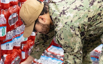 CFAY Distributes Water to Community Members, Tenants