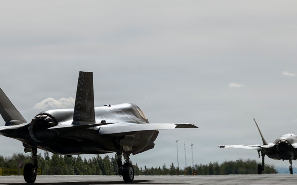 U.S. Marines with VMFA-224 conduct flight operations during Ramstein Flag in Finland