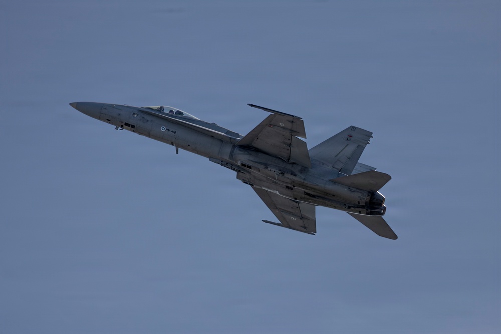 U.S. Marines with VMFA-224 conduct flight operations during Ramstein Flag in Finland