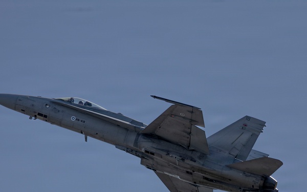 U.S. Marines with VMFA-224 conduct flight operations during Ramstein Flag in Finland