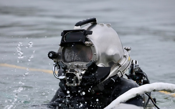 Seabee Divers Grade Boat Ramp During BALTOPS 2026