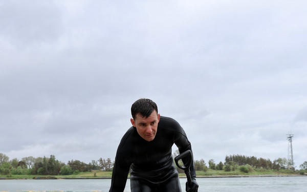 Seabee Divers Grade Boat Ramp During BALTOPS 2026
