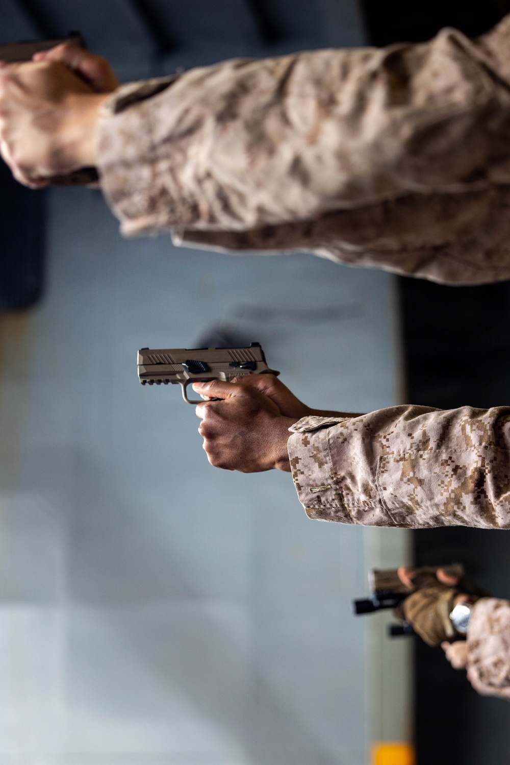 11th MEU Marines, Sailors Conduct a M18 Dry Fire Range Aboard USS Boxer